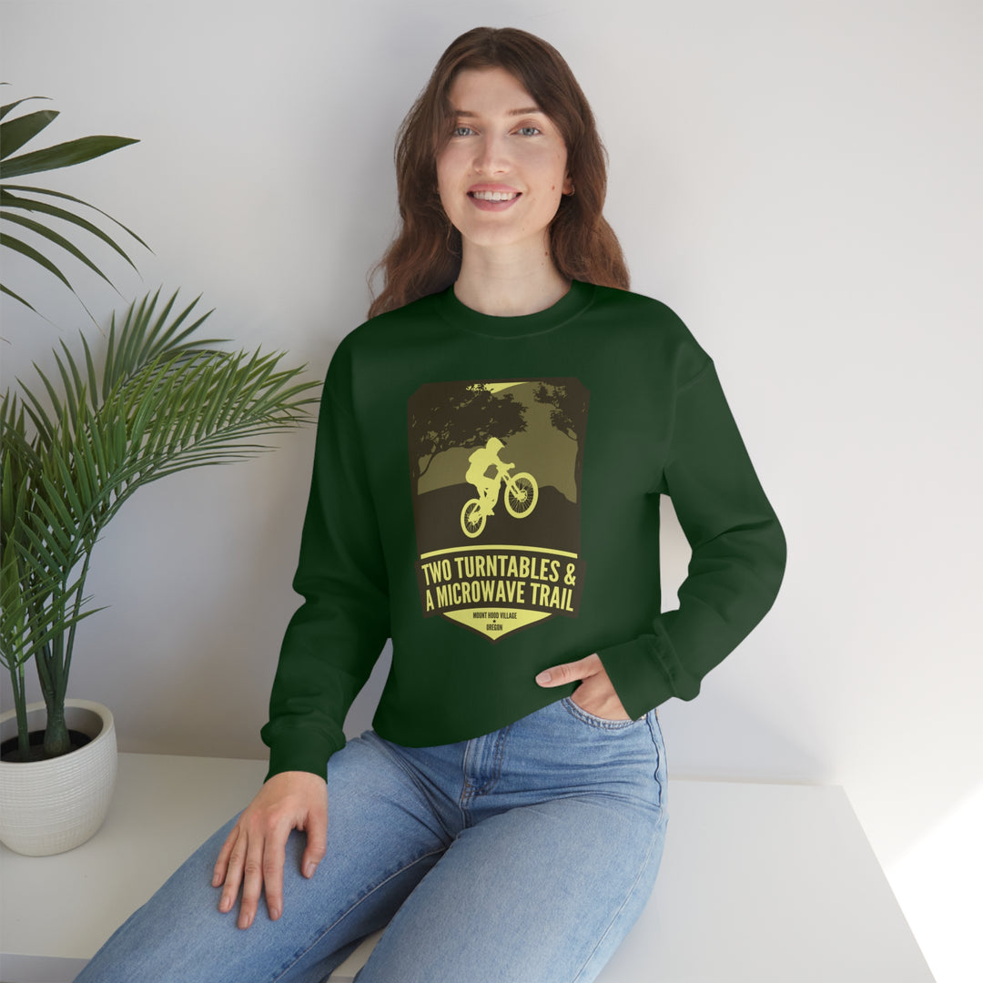 Two Turntables and a Microwave Trail - Mount Hood Village, OR Unisex Heavy Blend Crewneck Sweatshirt