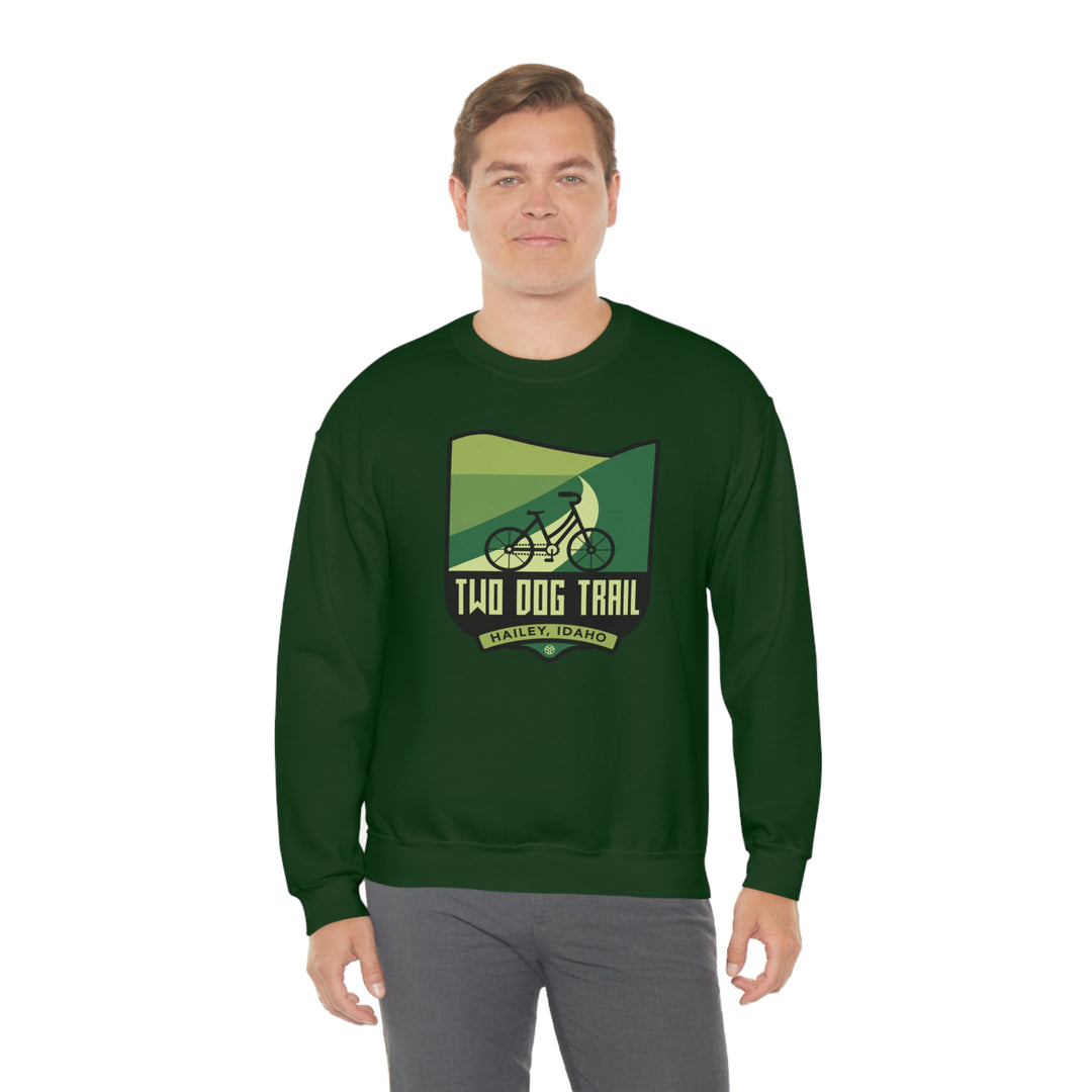 Two Dog Trail - Hailey, Idaho Unisex Heavy Blend Crewneck Sweatshirt