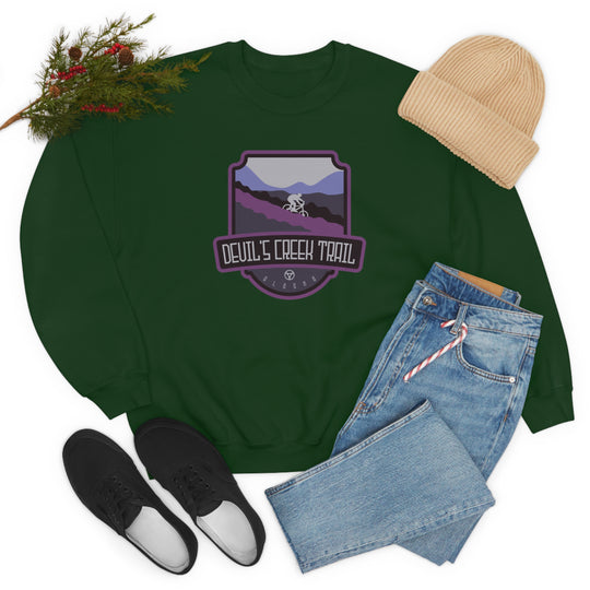 Devil's Creek Trail - Alaska Unisex Heavy Blend Crewneck Sweatshirt