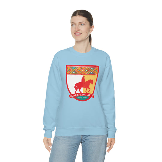 Plaza San Martín - Lima, Peru Unisex Heavy Blend Crewneck Sweatshirt