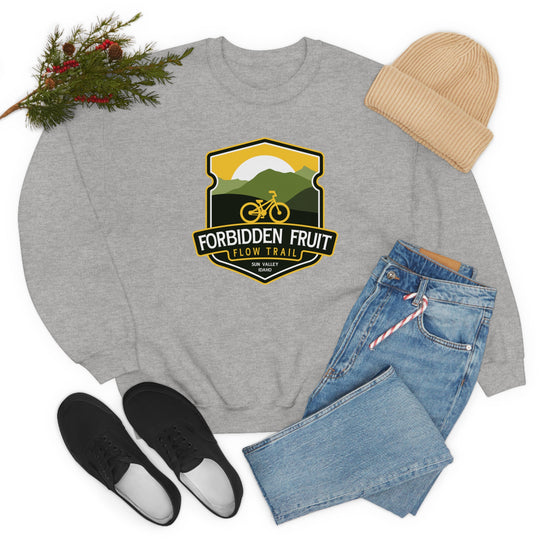 Forbidden Fruit Flow Trail - Sun Valley, Idaho Unisex Heavy Blend Crewneck Sweatshirt