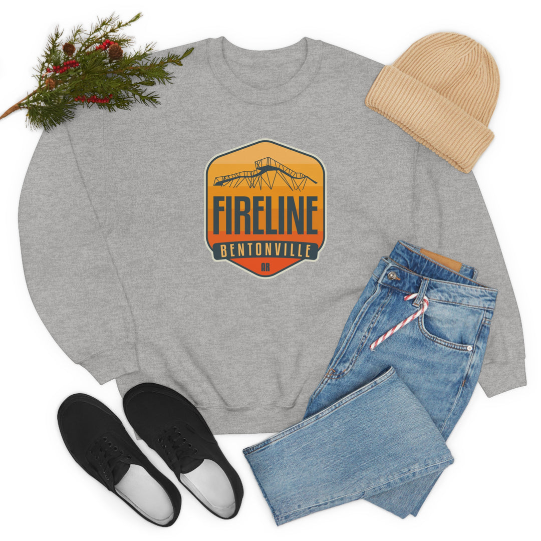 Fireline - Bentonville, Arkansas Unisex Heavy Blend Crewneck Sweatshirt