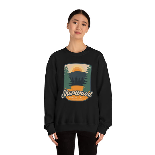 Sherwood Forest Trail - Sandpoint, Idaho Unisex Heavy Blend Crewneck Sweatshirt