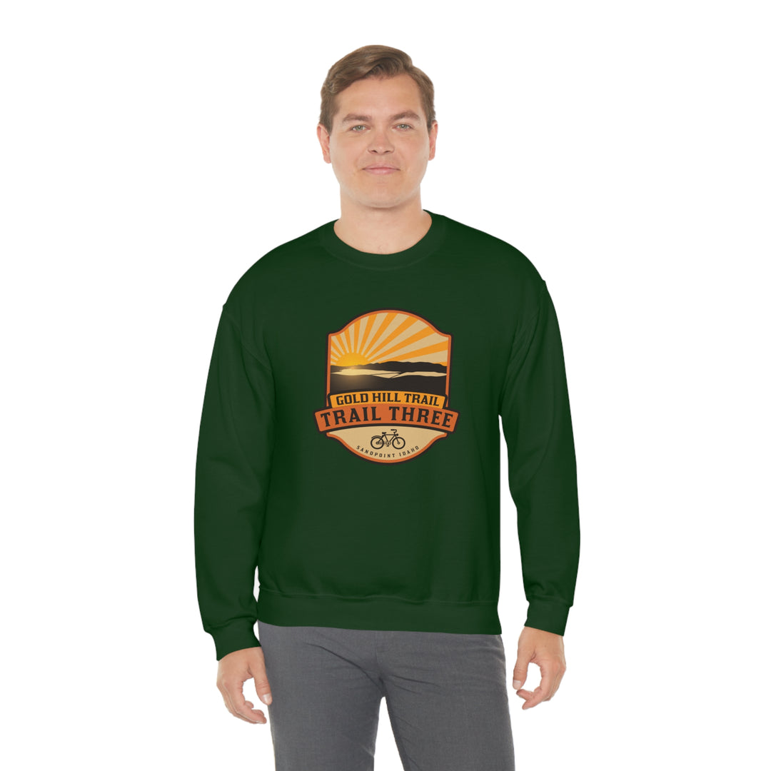 Gold Hill Trail (Trail 3) - Sandpoint, Idaho Unisex Heavy Blend Crewneck Sweatshirt