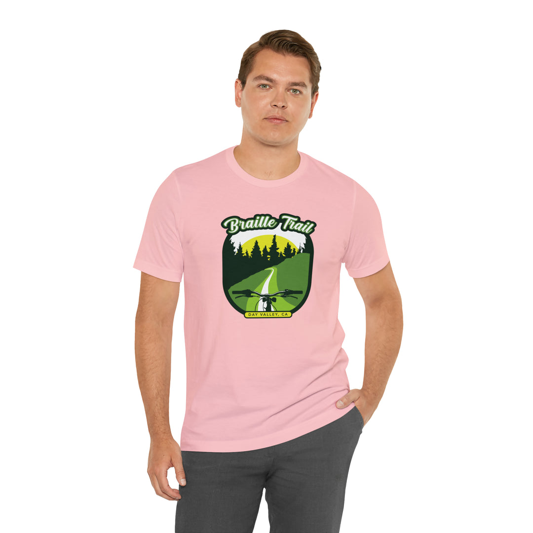 Braille Trail - Day Valley, CA Unisex Tee Shirt