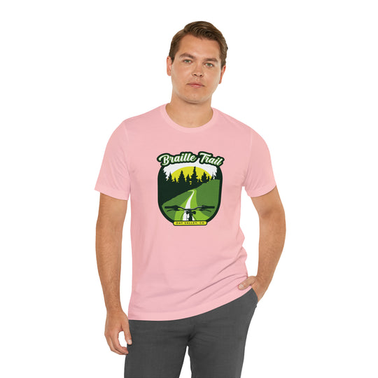 Braille Trail - Day Valley, CA Unisex Tee Shirt