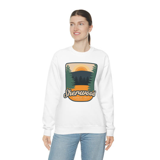 Sherwood Forest Trail - Sandpoint, Idaho Unisex Heavy Blend Crewneck Sweatshirt