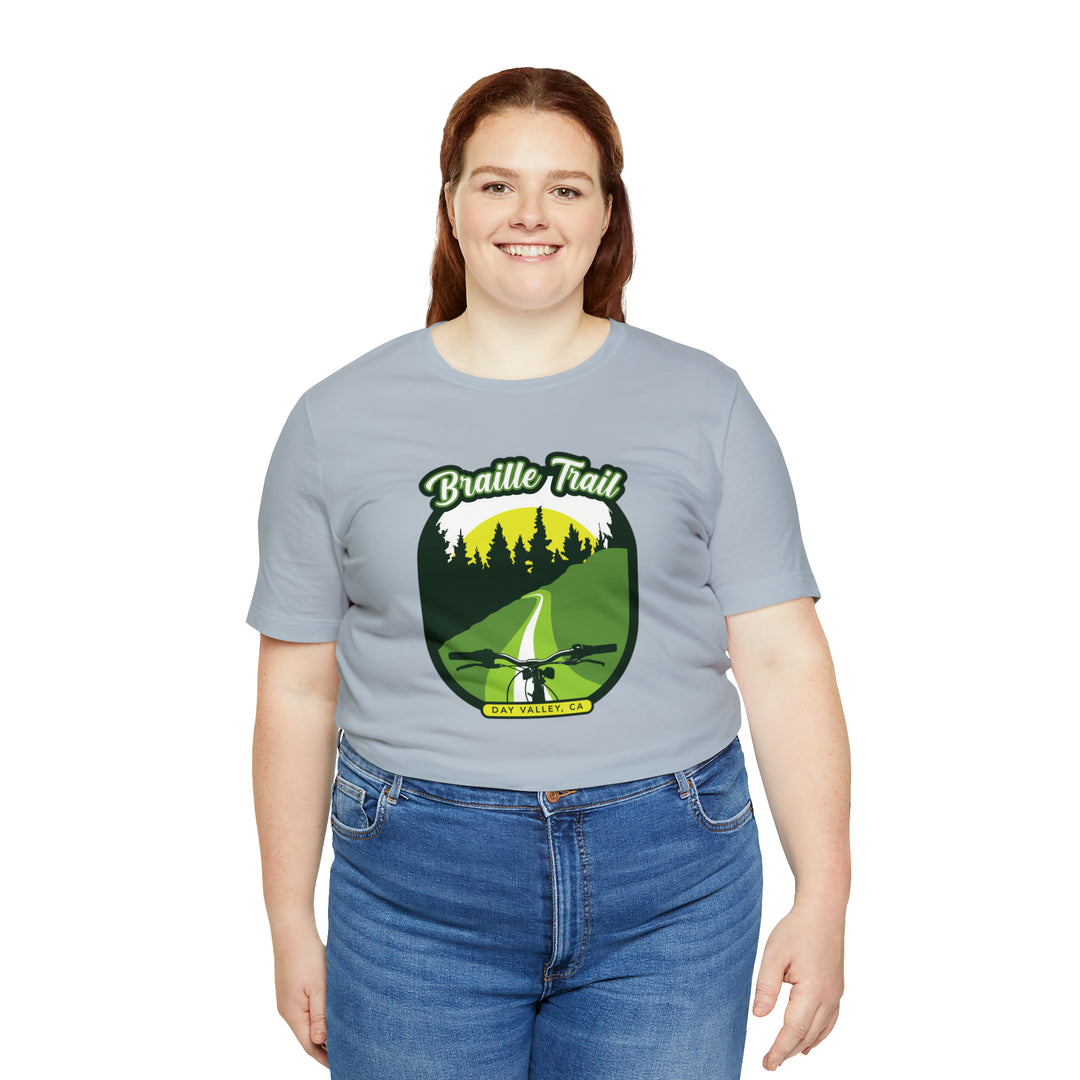 Braille Trail - Day Valley, CA Unisex Tee Shirt