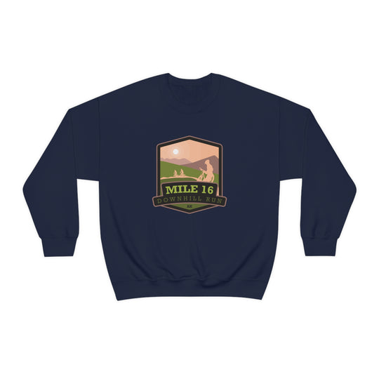 Mile 16 Downhill Run - Alaska Unisex Heavy Blend Crewneck Sweatshirt