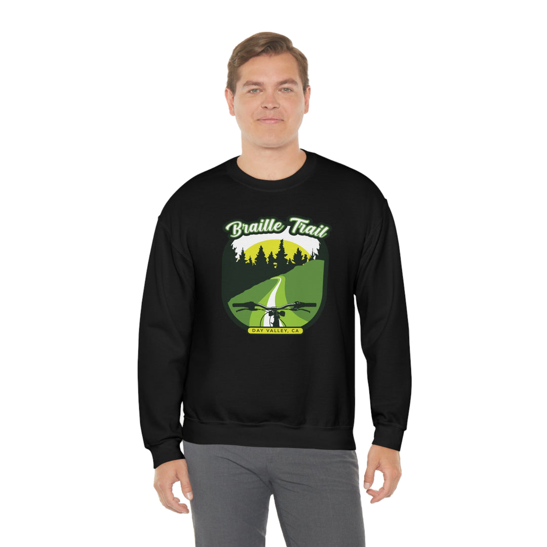 Braille Trail - Day Valley, CA Unisex Heavy Blend Crewneck Sweatshirt