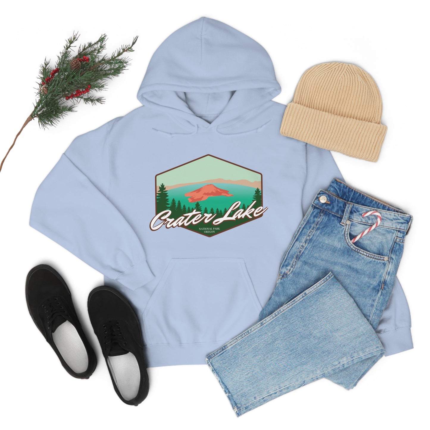 Crater Lake National Park Unisex Heavy Blend Hoodie Sweatshirt Oregon hiker gift