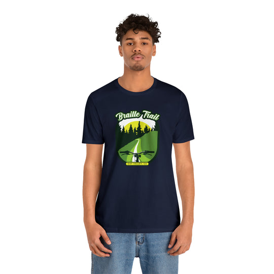 Braille Trail - Day Valley, CA Unisex Tee Shirt