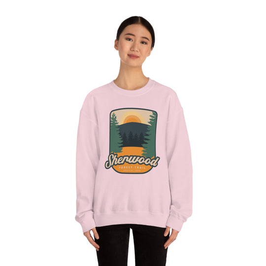 Sherwood Forest Trail - Sandpoint, Idaho Unisex Heavy Blend Crewneck Sweatshirt