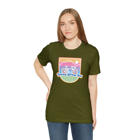 Blowing Springs Loop - Bella Vista, Arkansas Unisex Jersey Short Sleeve Tee - Gift for hikers