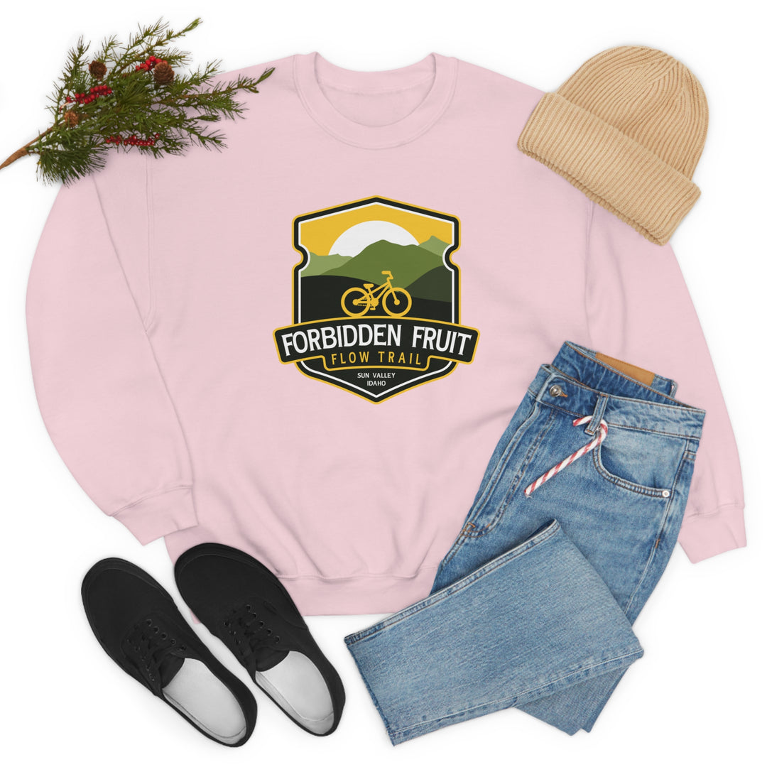 Forbidden Fruit Flow Trail - Sun Valley, Idaho Unisex Heavy Blend Crewneck Sweatshirt