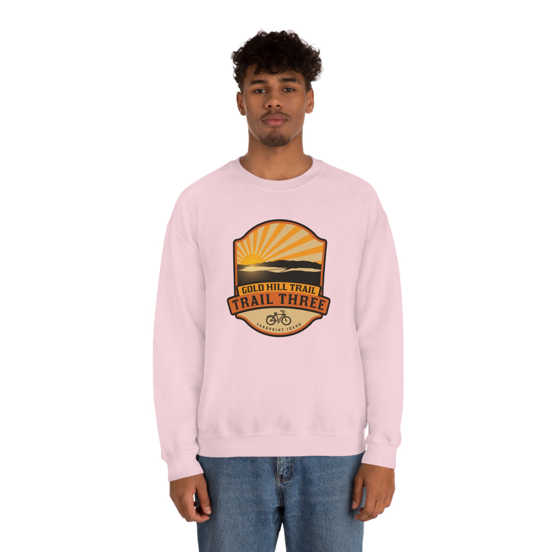 Gold Hill Trail (Trail 3) - Sandpoint, Idaho Unisex Heavy Blend Crewneck Sweatshirt