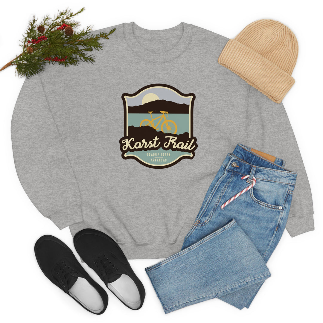 Karst Trail - Prairie Creek, Arkansas Unisex Heavy Blend Crewneck Sweatshirt