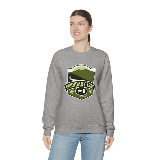 Boundary Trail #1 - Washington Unisex Heavy Blend Crewneck Sweatshirt