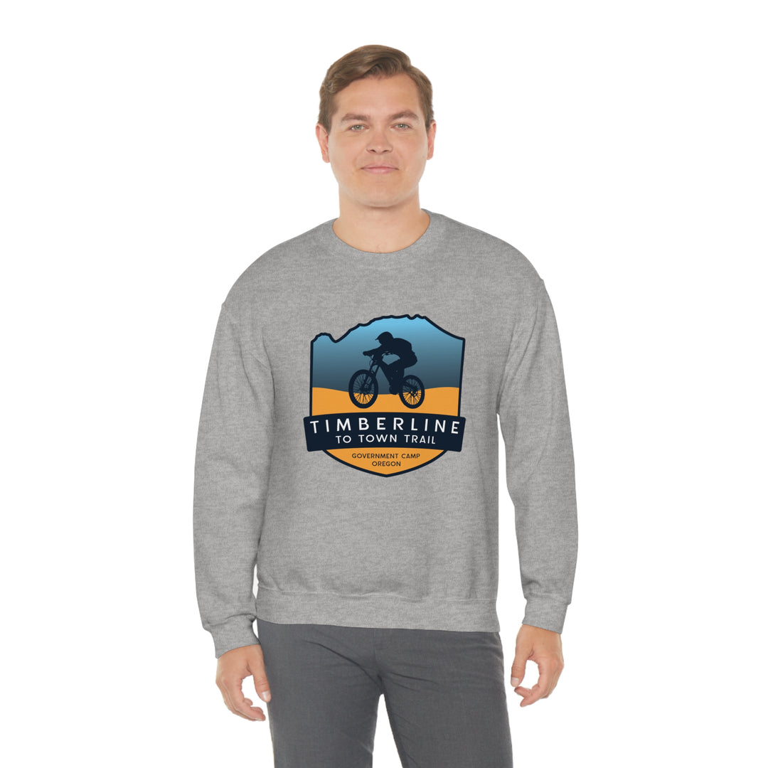 Timberline to Town Trail - Government Camp, Oregon Unisex Heavy Blend Crewneck Sweatshirt