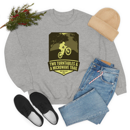 Two Turntables and a Microwave Trail - Mount Hood Village, OR Unisex Heavy Blend Crewneck Sweatshirt