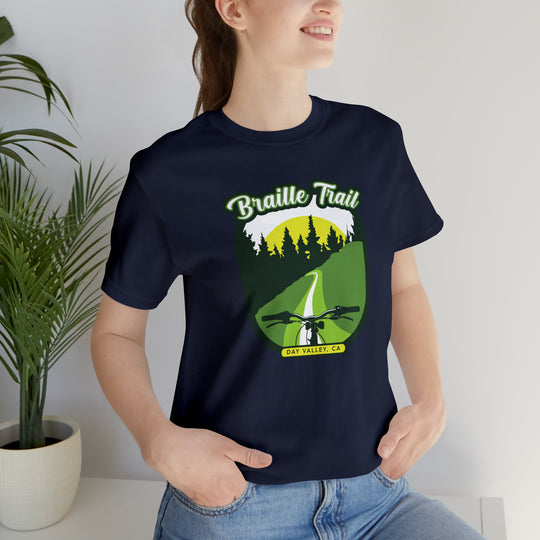 Braille Trail - Day Valley, CA Unisex Tee Shirt