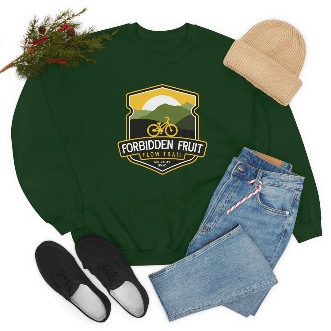 Forbidden Fruit Flow Trail - Sun Valley, Idaho Unisex Heavy Blend Crewneck Sweatshirt