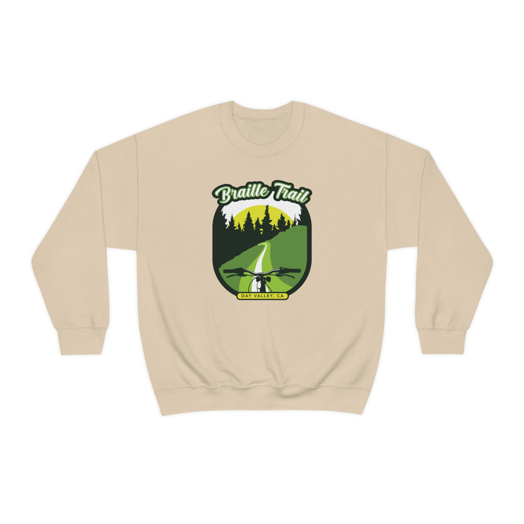 Braille Trail - Day Valley, CA Unisex Heavy Blend Crewneck Sweatshirt