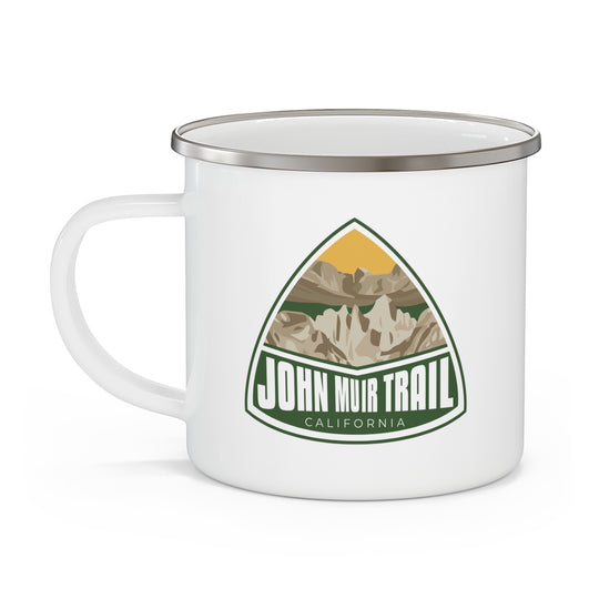 John Muir Trail Enamel Camping Mug California hiker gift