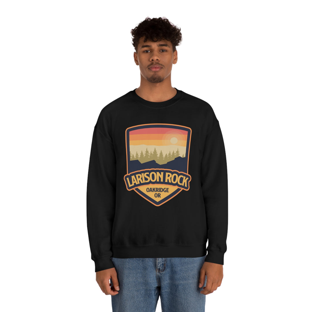 Larison Rock - Oakridge, Oregon Unisex Heavy Blend Crewneck Sweatshirt