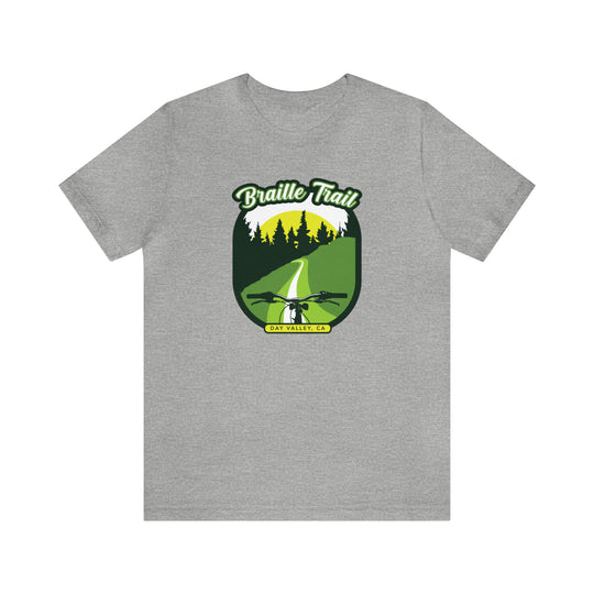 Braille Trail - Day Valley, CA Unisex Tee Shirt