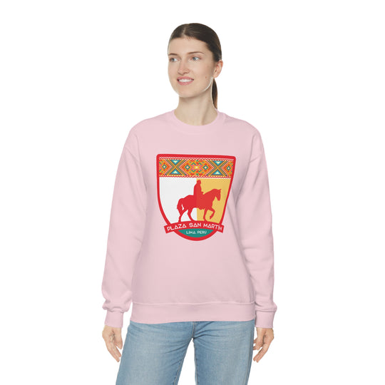 Plaza San Martín - Lima, Peru Unisex Heavy Blend Crewneck Sweatshirt