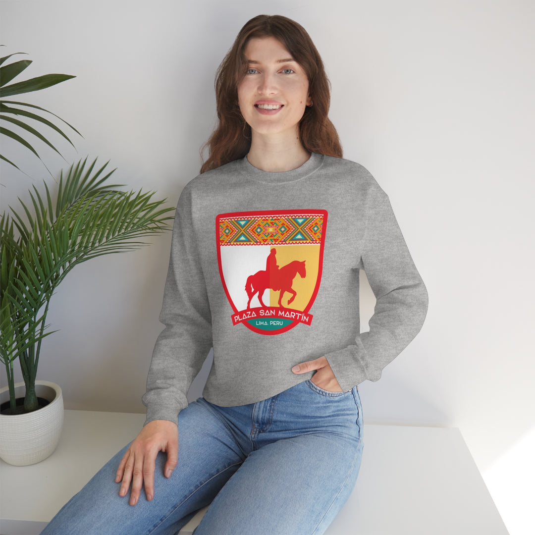 Plaza San Martín - Lima, Peru Unisex Heavy Blend Crewneck Sweatshirt