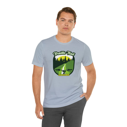 Braille Trail - Day Valley, CA Unisex Tee Shirt