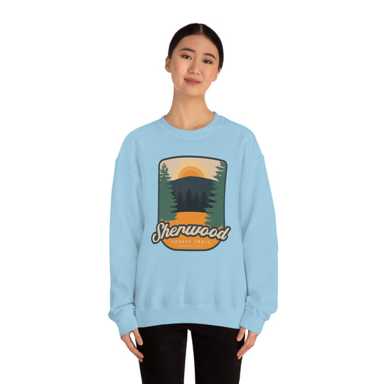 Sherwood Forest Trail - Sandpoint, Idaho Unisex Heavy Blend Crewneck Sweatshirt