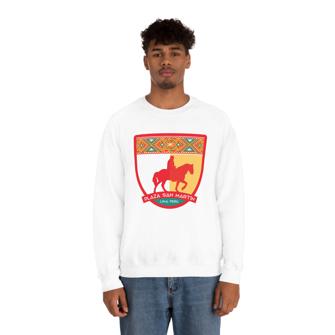 Plaza San Martín - Lima, Peru Unisex Heavy Blend Crewneck Sweatshirt