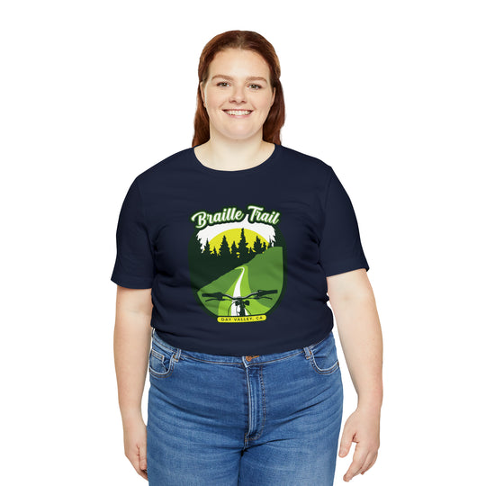 Braille Trail - Day Valley, CA Unisex Tee Shirt