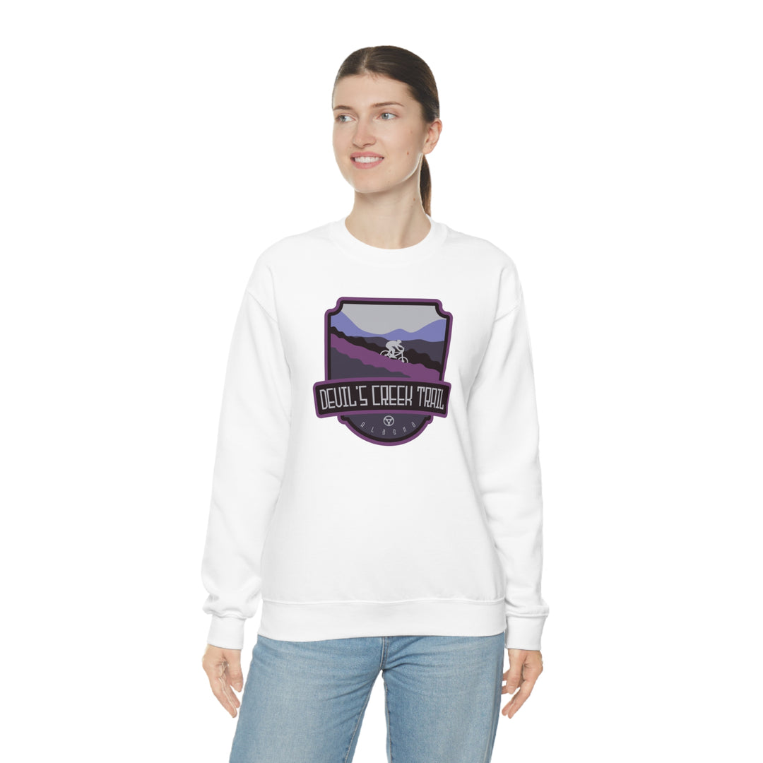 Devil's Creek Trail - Alaska Unisex Heavy Blend Crewneck Sweatshirt