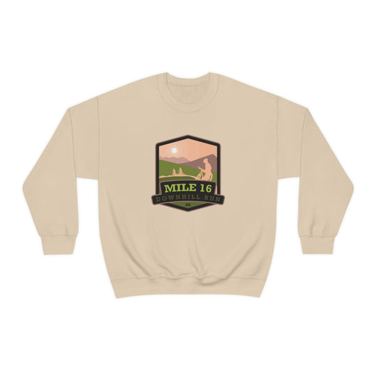 Mile 16 Downhill Run - Alaska Unisex Heavy Blend Crewneck Sweatshirt