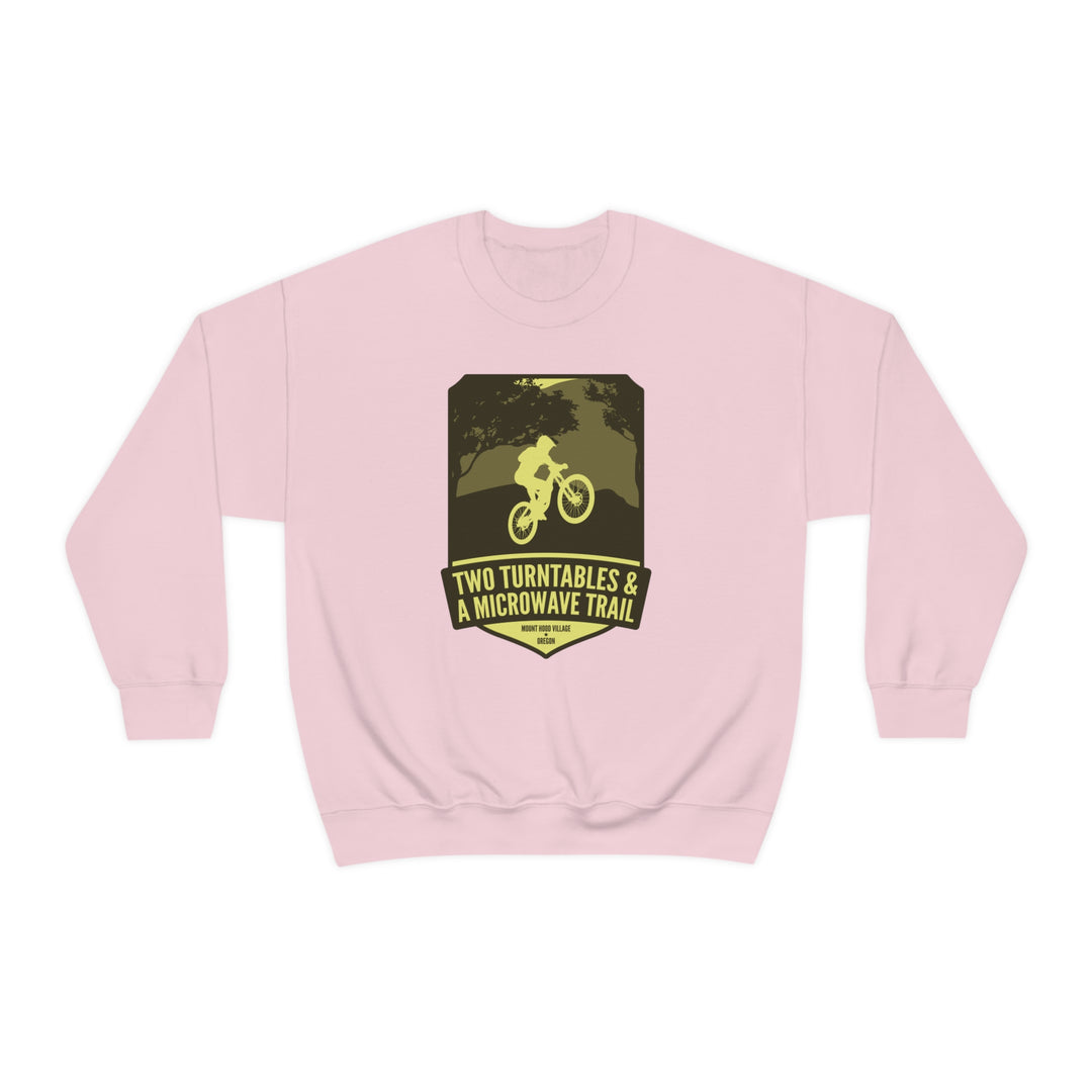 Two Turntables and a Microwave Trail - Mount Hood Village, OR Unisex Heavy Blend Crewneck Sweatshirt