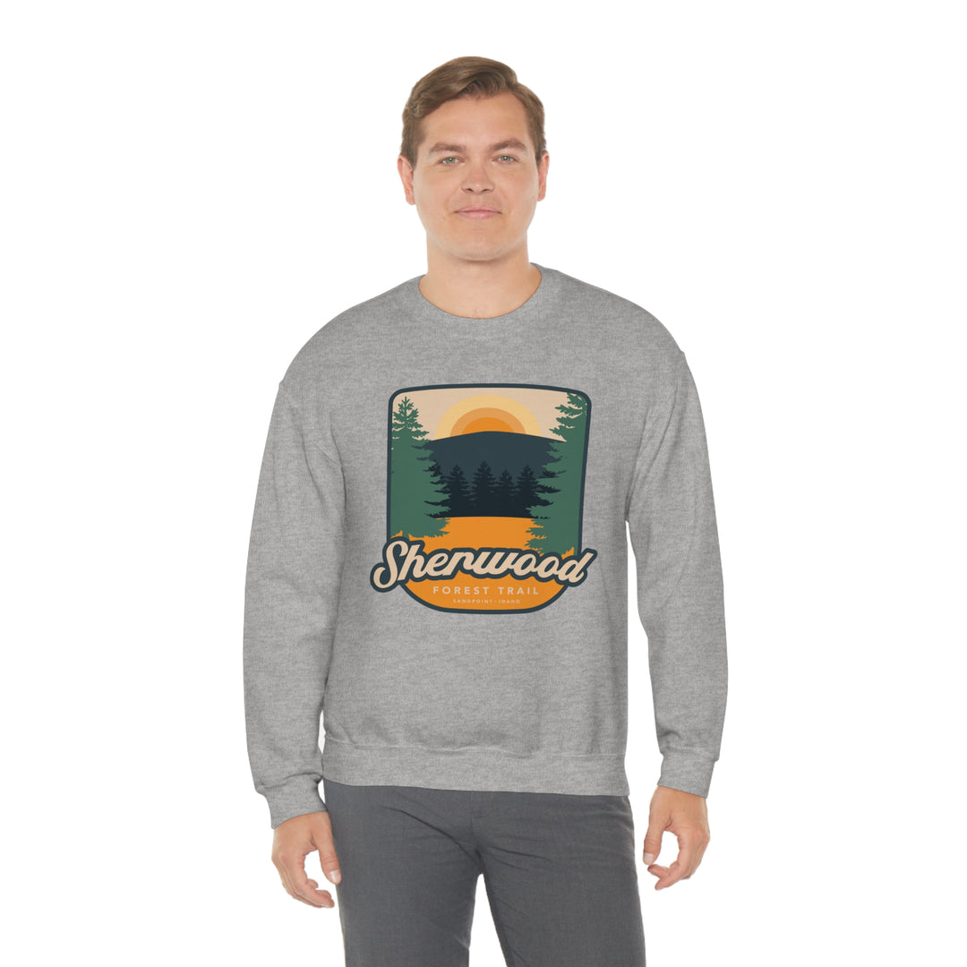 Sherwood Forest Trail - Sandpoint, Idaho Unisex Heavy Blend Crewneck Sweatshirt