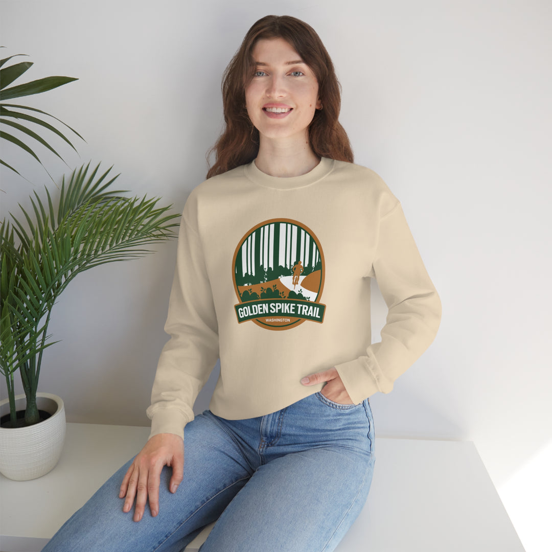 Golden Spike Trail - Washington State Unisex Heavy Blend Crewneck Sweatshirt