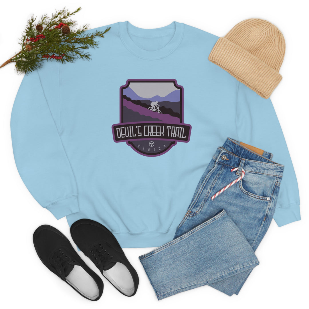 Devil's Creek Trail - Alaska Unisex Heavy Blend Crewneck Sweatshirt