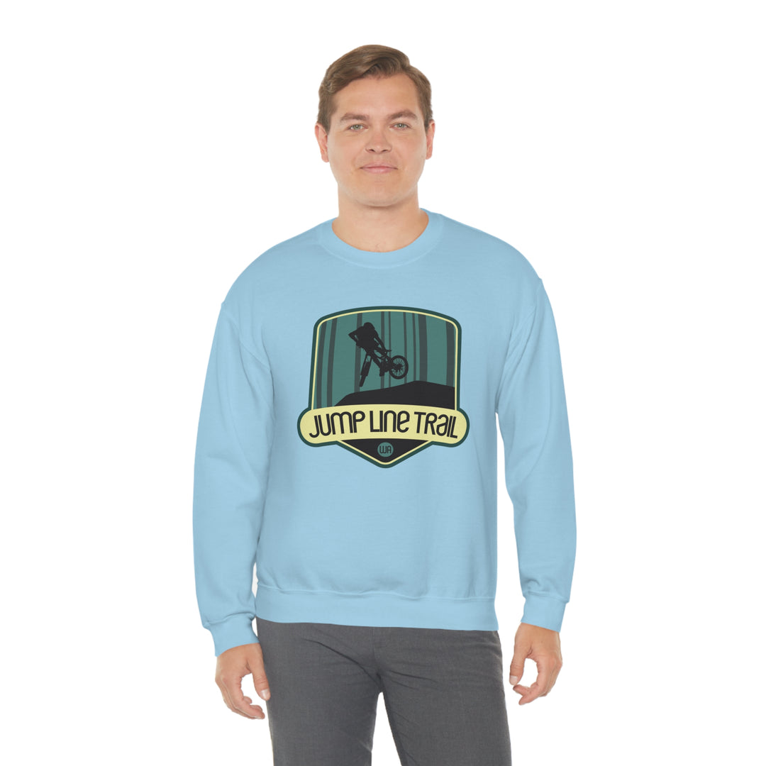 Jump Line Trail - Washington Unisex Heavy Blend Crewneck Sweatshirt