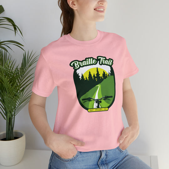 Braille Trail - Day Valley, CA Unisex Tee Shirt