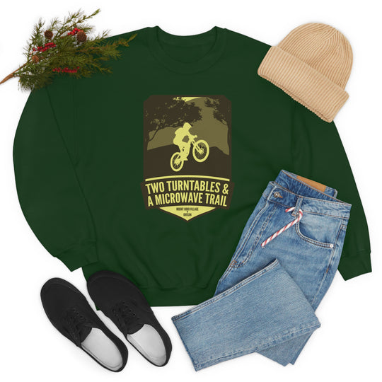 Two Turntables and a Microwave Trail - Mount Hood Village, OR Unisex Heavy Blend Crewneck Sweatshirt