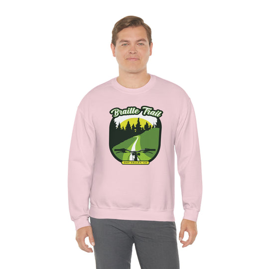 Braille Trail - Day Valley, CA Unisex Heavy Blend Crewneck Sweatshirt