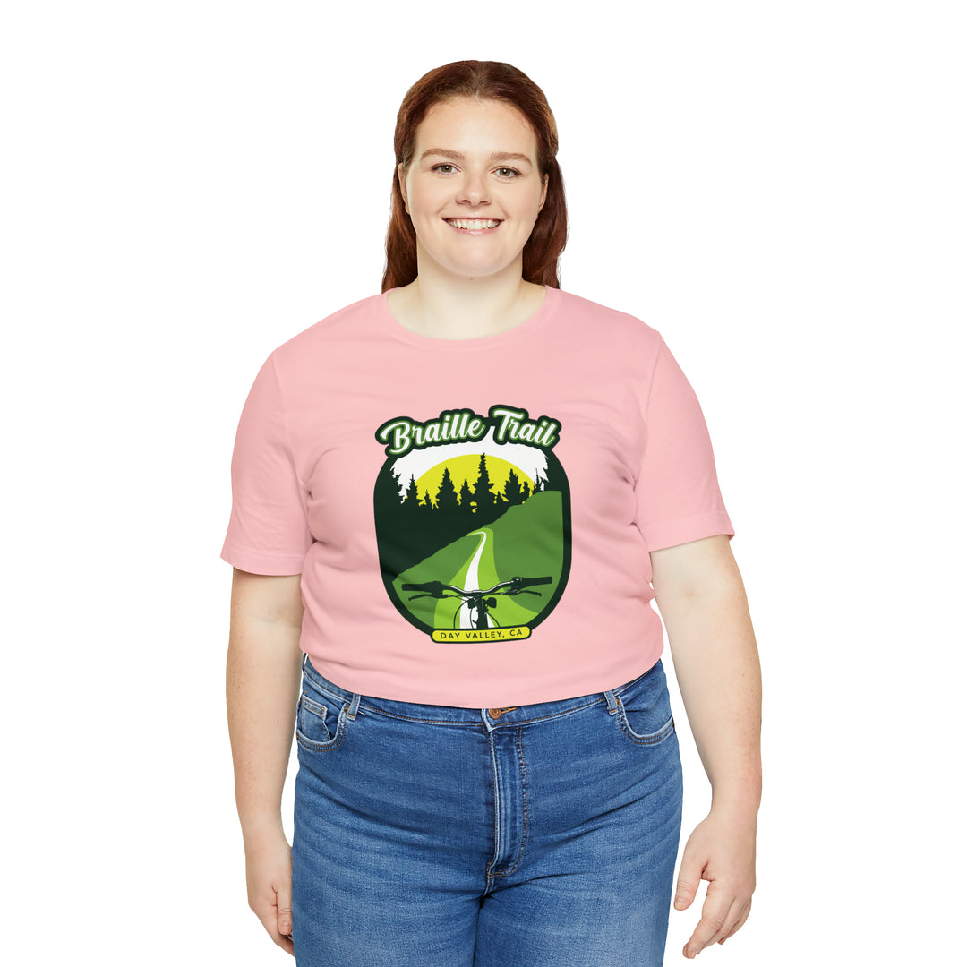 Braille Trail - Day Valley, CA Unisex Tee Shirt