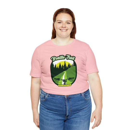 Braille Trail - Day Valley, CA Unisex Tee Shirt