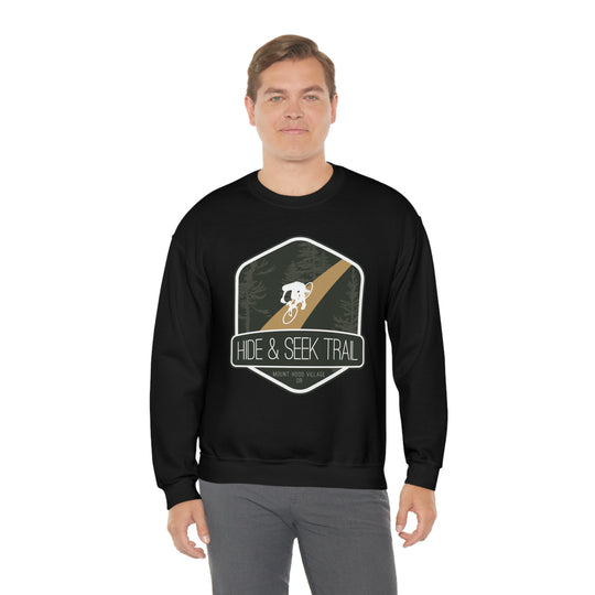 Hide and Seek Trail - Mount Hood Village, Oregon Unisex Heavy Blend Crewneck Sweatshirt