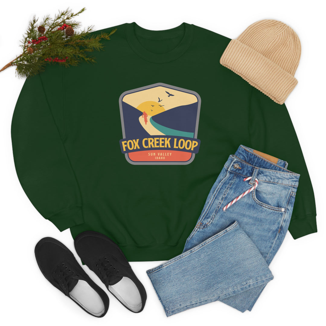 Fox Creek Loop - Sun Valley, Idaho Unisex Heavy Blend Crewneck Sweatshirt